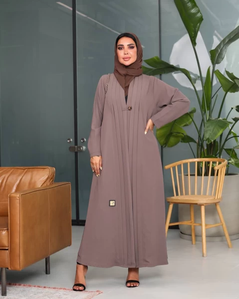 Abaya Blazer Crepe Coffee IB207 Coffee